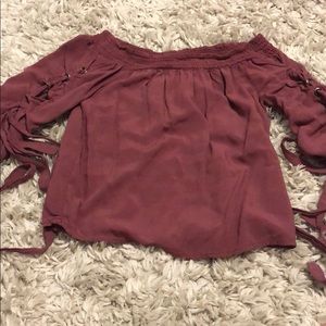 off the shoulder shirt